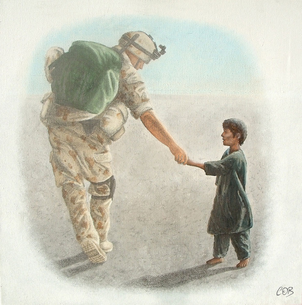 The Outcome of War is in Our Hands painting